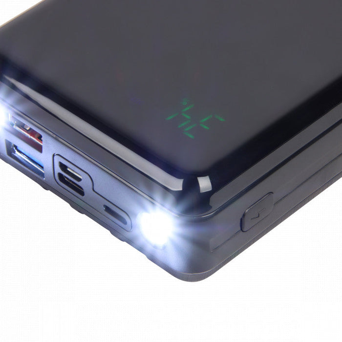 Niceey Powerbank - 30 000 mAh - pour téléphones et ordinateurs portables - Noir