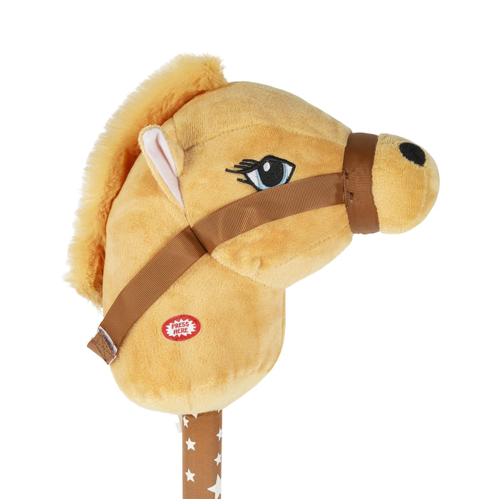 Niceey Hobby Horse - Hobby Horse - Avec Son - 80x15 cm - Marron