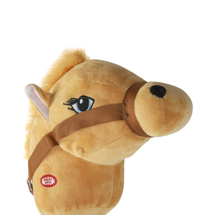 Niceey Hobby Horse - Hobby Horse - Avec Son - 80x15 cm - Marron