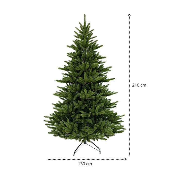 Niceey Kunstkerstboom - 210 cm - Metalen Standaard - Groen
