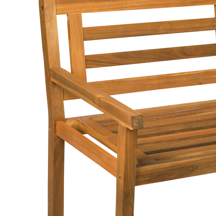 Banc de jardin Niceey - Résistant aux intempéries - 2/3 personnes - Bois d'acacia