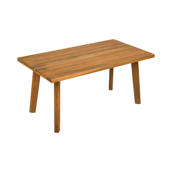 Ensemble de jardin de luxe Niceey - 4 pièces - Coussins inclus - Bois d'acacia