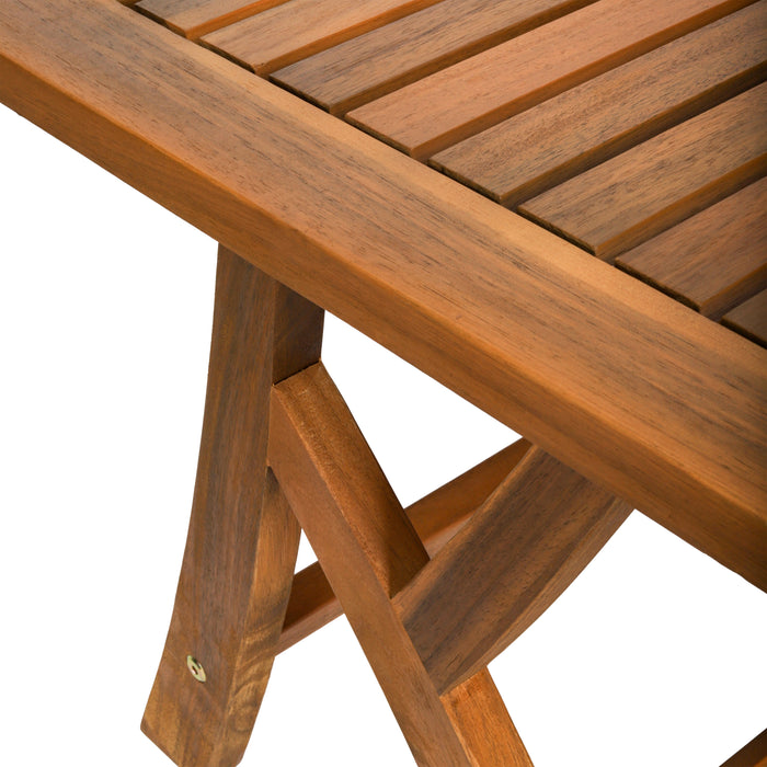 Ensemble de jardin de luxe Niceey, 3 pièces, bois d'acacia