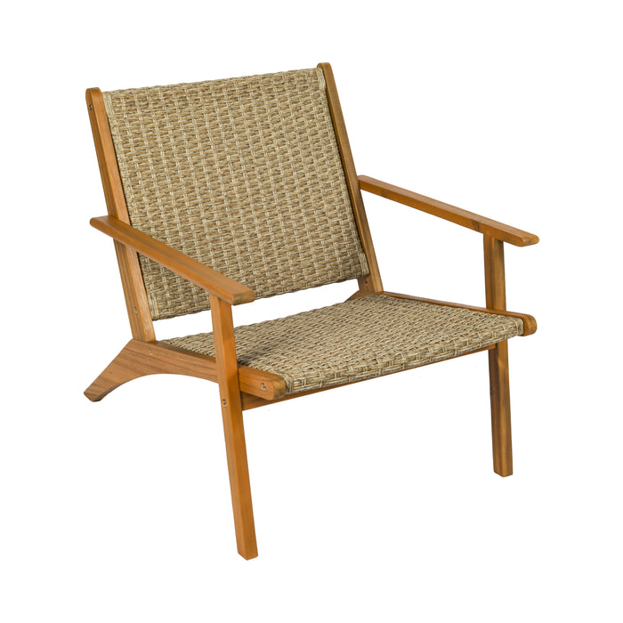 Ensemble de jardin de luxe Niceey, 3 pièces, bois d'acacia