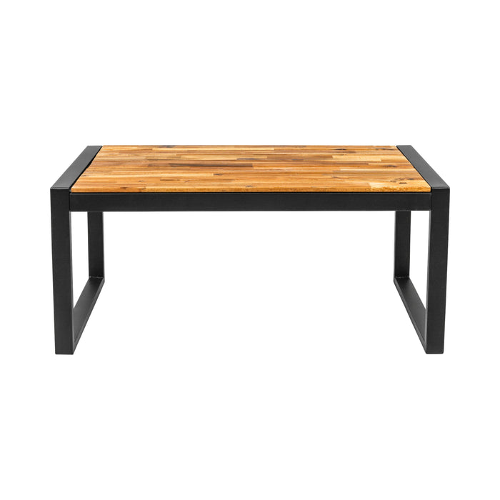 Ensemble de jardin Niceey, 4 pièces, rotin, marron foncé/noir