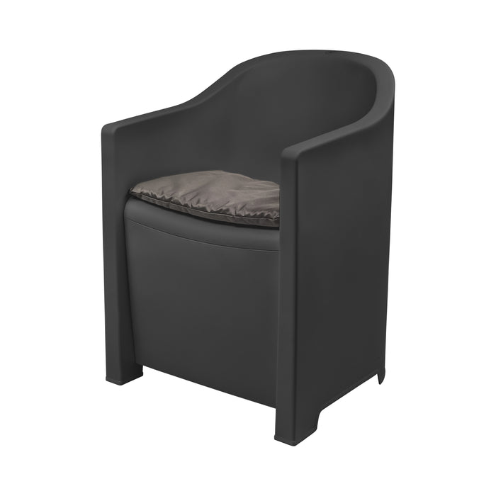 Ensemble de jardin Niceey - Luna - 3 pièces - Anthracite / Noir