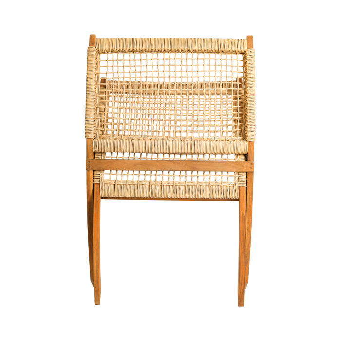 Chaise longue en rotin Niceey - pliable - Bambou/Bois FSC