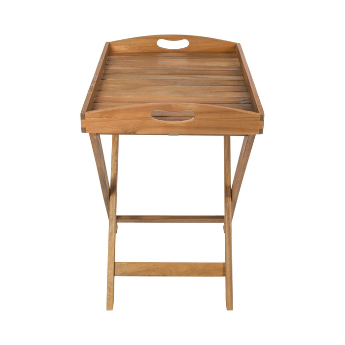 Table de jardin Niceey - Table pliante - pliable - Avec plateau - Bois d'acacia massif