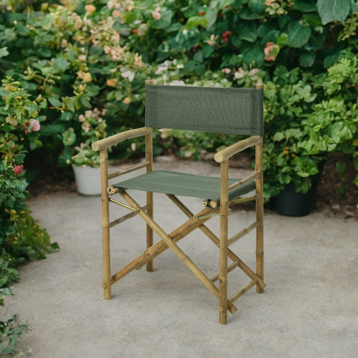 Chaise de Réalisateur Niceey - Bambou - Lot de 2 - Vert