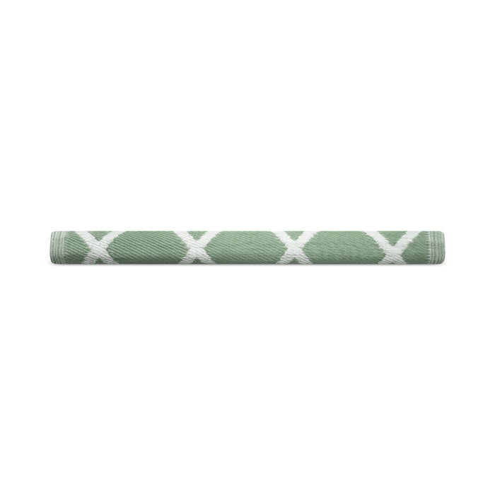Tapis d'extérieur Niceey - Tapis de jardin - 120x180cm - Olive/Blanc