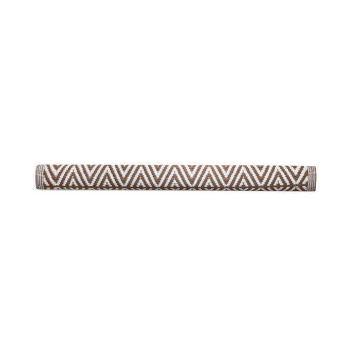 Tapis d'extérieur Niceey - Tapis de jardin - 120x180cm - Marron/Blanc