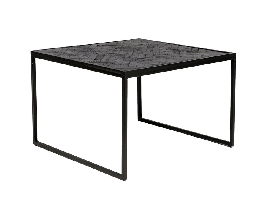 Table d'appoint Niceey, Black Stack, B340 noir