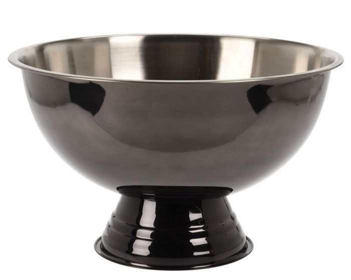 Niceey Champagneschaal - Champagnekoeler - Ijsemmer - Champagne Emmer - Champagne Bowl - RVS - Zwart