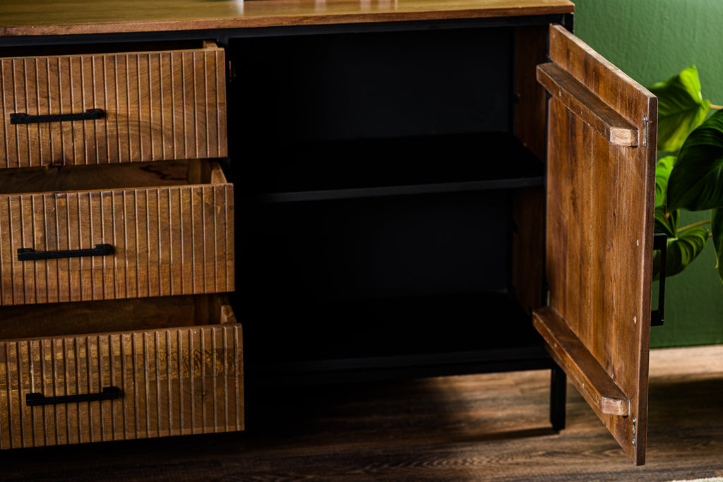 Buffet Niceey, 180 cm, B430 marron