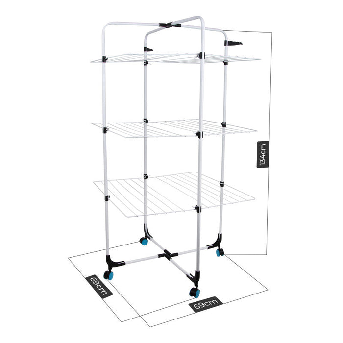 Tour de Séchage Niceey - 30m - Pliable - Blanc
