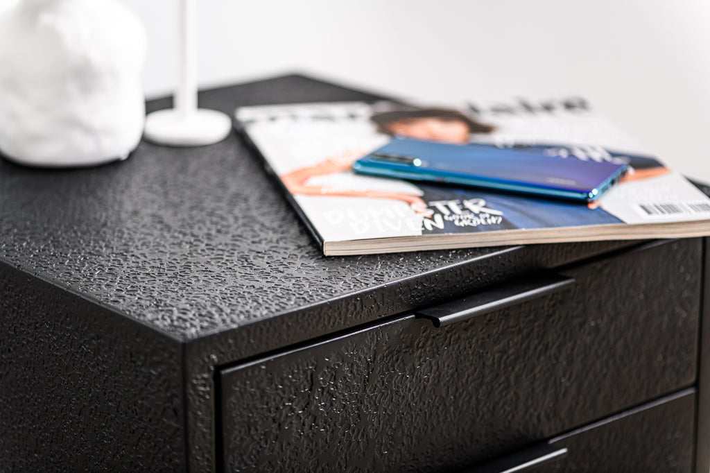 Niceey Table de chevet 2L, Lave, B340 noir