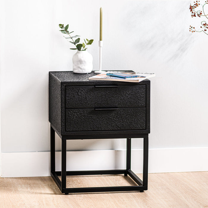 Niceey Table de chevet 2L, Lave, B340 noir