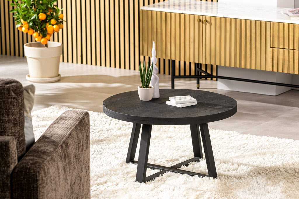 Niceey Table basse, 60 cm, B340 noir