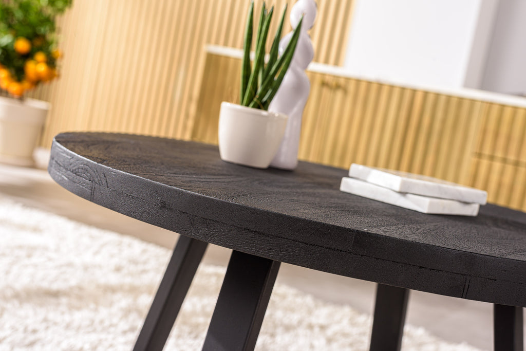 Niceey Table basse, 60 cm, B340 noir