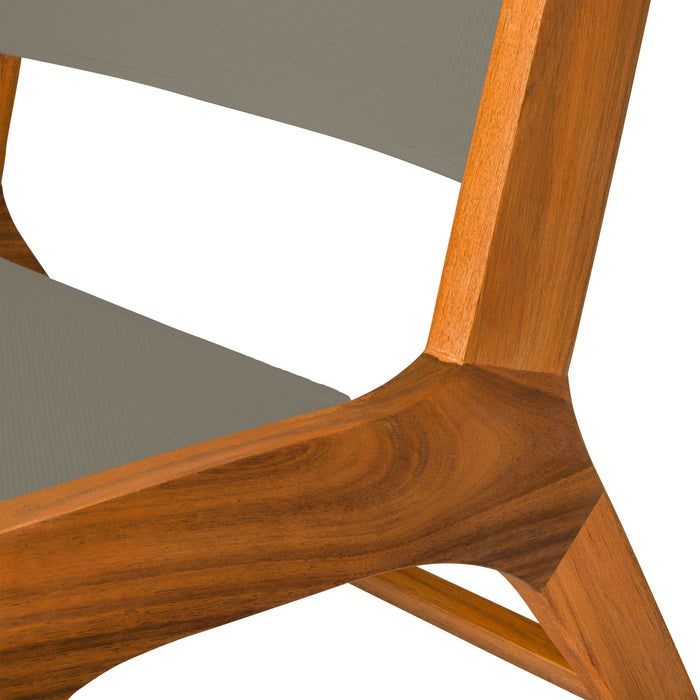 Ensemble de jardin de luxe Niceey - 3 pièces - Bois d'acacia / Taupe