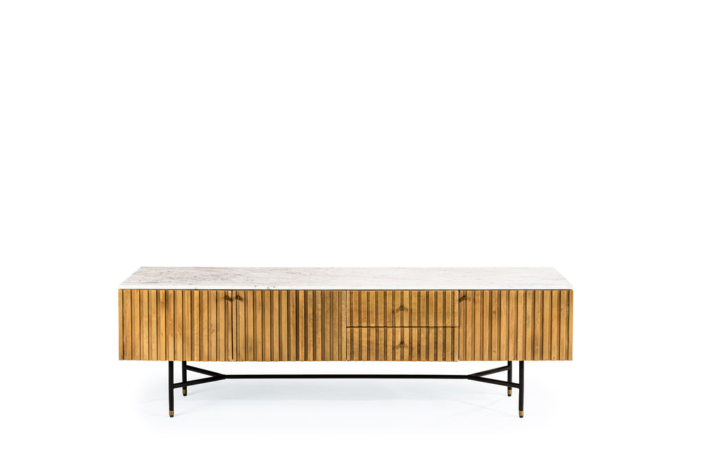 Meuble TV Niceey, 175 cm, B180 naturel