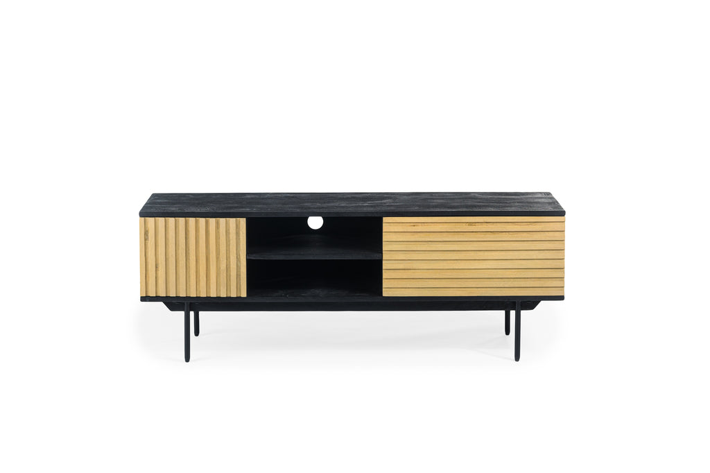 Meuble TV Niceey 2D, 140 cm, B180 naturel